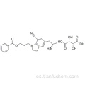 5 - [(2R) -2-Aminopropil] -1- [3- (benzoiloxi) propil] -2,3-dihidro-1H-indol-7-carbonitrilo (2R, 3R) -2,3-dihidroxibutanodato CAS 239463- 85-5